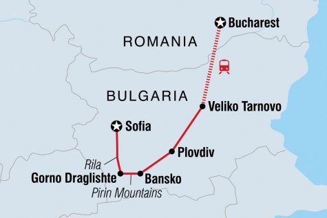 Eastern Europe Express - Tour Map