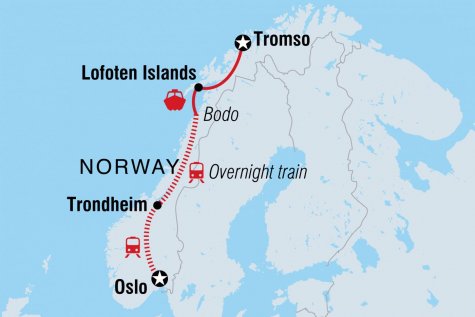 Northern Norway Explorer - Tour Map