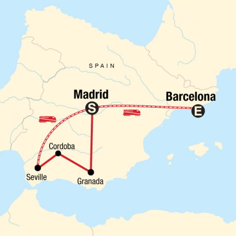 Best of Southern Spain - Tour Map
