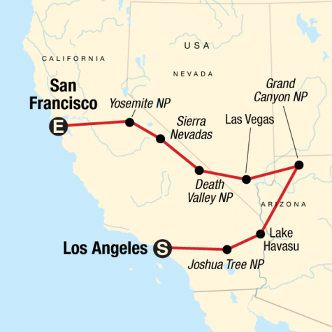Western Express Northbound - Tour Map