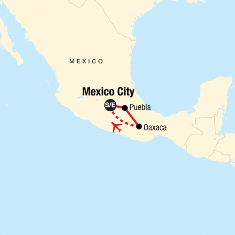 Cultural Wonders of Mexico - Tour Map