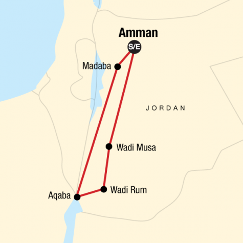 Essential Jordan - Tour Map