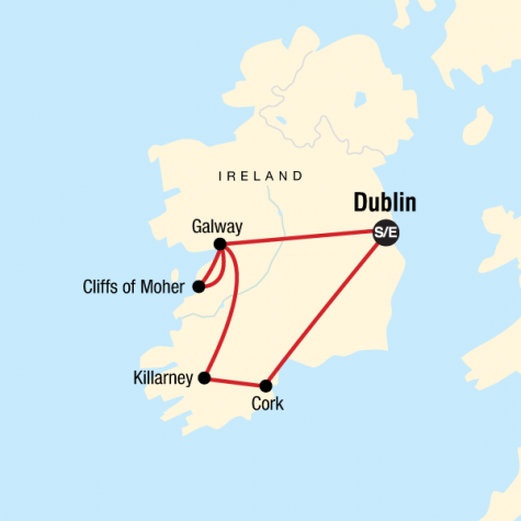 Iconic Ireland - Tour Map