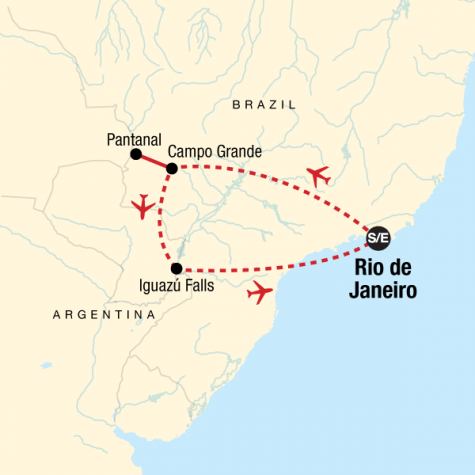 Explore Brazil - Tour Map